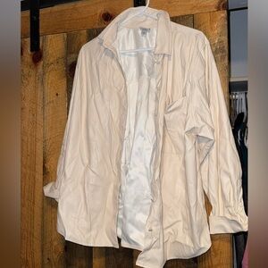 a new day faux leather button down